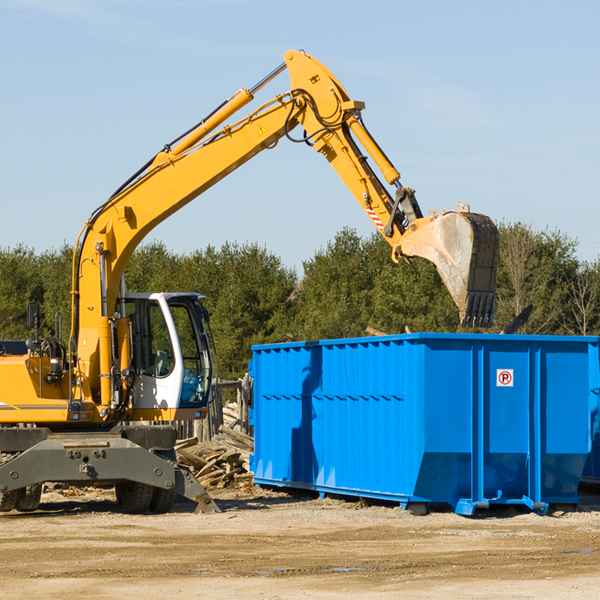 can i choose the location where the residential dumpster will be placed in Blue Ridge